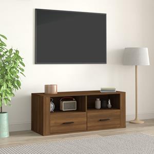 VIDAXL Tv-schrank Braun Eichen-optik 100x35x40 Cm Holzwerkstoff