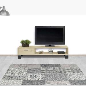 Industrielemeubelshop Eikenhouten TV meubel Axton met lade
