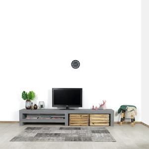 Industrielemeubelshop Betonlook TV meubel Denio met leggedeelte