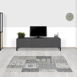 Industrielemeubelshop Betonlook TV meubel Jork met klepdeuren