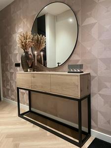 Industrielemeubelshop Sidetable Marre eikenhout en staal
