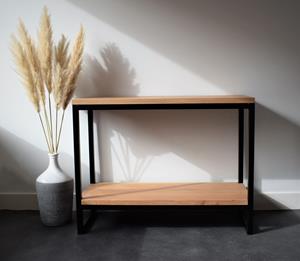 Industrielemeubelshop Industriële eiken sidetable Romee