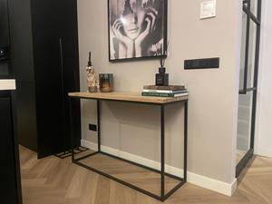 Industrielemeubelshop Industriele eiken sidetable Ward