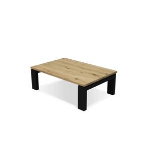 Industrielemeubelshop Eikenhouten salontafel Cortez met N poten