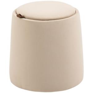 HOMCOM Aufbewahrungs-Ottomane mit Stauraum beige