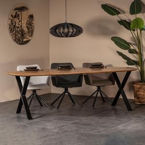 Giga Meubel Eettafel Gordon Bruin Deens Ovaal 240cm - 