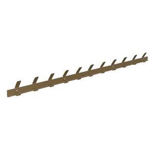 Gorillz Trim 100 Kapstok Goud - Wandkapstok van 1 m - 22 haken -