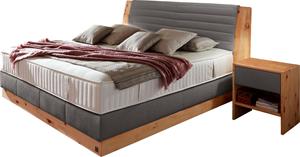 Ada Premium Boxspringbett Chalet, Grand Comfort TF 1000 PM, Zirbenholz natur geölt