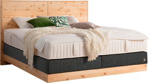 Ada Premium Boxspringbett Chalet, Grand Comfort TF 1000 PM, Zirbenholz natur geölt