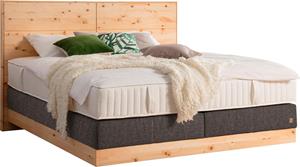 Ada Premium Boxspringbett Chalet, Grand Comfort TF 1000 PM, Zirbenholz natur geölt