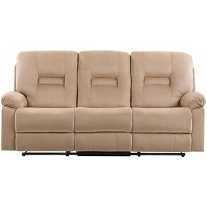 Beliani BERGEN Driezitsbank beige