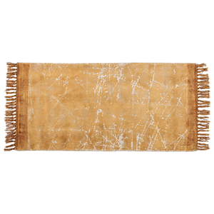 BELIANI Viscose vloerkleed 80 x 150 cm oranje HANLI