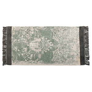 BELIANI Viscose vloerkleed 80 x 150 cm groen en beige AKARSU