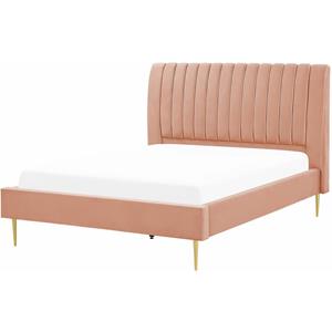 Beliani MARVILLE Bed roze 140x200