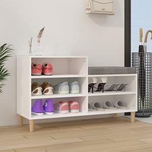 VidaXL Schoenenkast 102x36x60 cm bewerkt hout wit