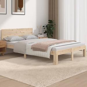 VidaXL Bedframe massief hout 120x190 cm 4FT Small Double