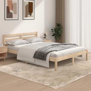 VidaXL Bedframe massief grenenhout 135x190 cm 4FT6 Double