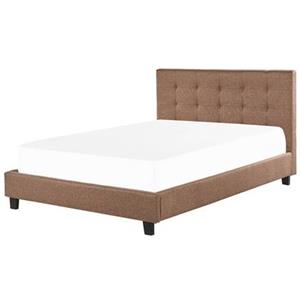 Beliani ROCHELLE Bed bruin 180x200