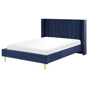 Beliani VILETTE Bed blauw 140x200
