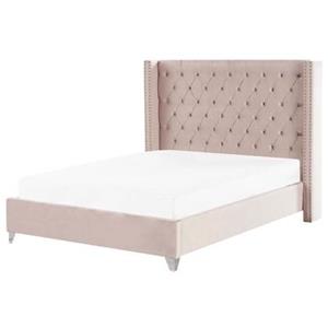Beliani LUBBON Bed roze 160x200