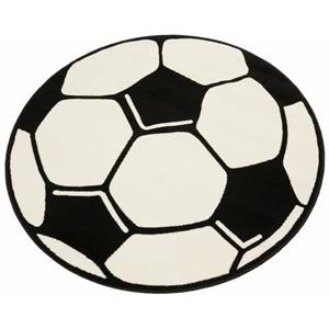 HANSE Home Vloerkleed voor de kinderkamer Voetbal Voetbal speelmat voor vrijwel elke gelegenheid, korte pool, kinderkamer, gemakkelijk in onderhoud