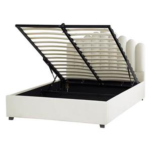 Beliani VINCENNES Bed met opberger wit 140x200