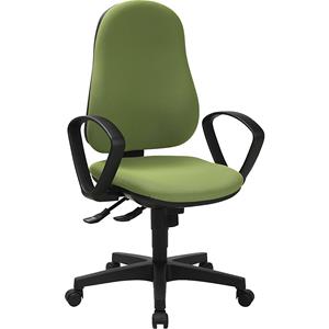 Topstar Ergonomisch gevormde draaistoel SUPPORT SY, met armleuningen, synchroon-mechanisme, salie