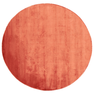 BELIANI Vloerkleed viscose ⌀ 140 cm oranje GESI II