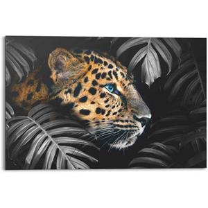 Leen Bakker DECOPANEL LUIPAARD IN DE JUNGLE 60X90CM