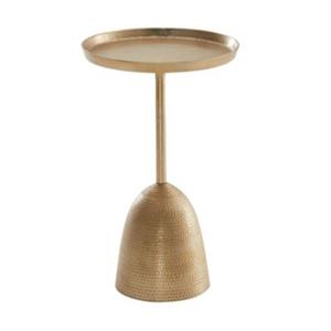 FineBuy Beistelltisch 33 x 33 x 53 cm gold