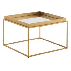 FineBuy Couchtisch 60 x 60 x 41 cm (LxBxH) gold