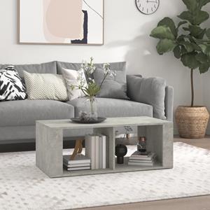 vidaXL Salontafel 100x50x36 cm bewerkt hout betongrijs