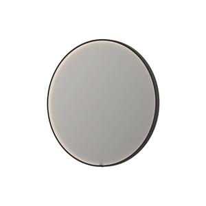 Spiegel INK SP24 120x4x120 cm incl. direct LED-Verlichting Rondom en Spiegelverwarming Mat Zwart