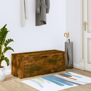 VidaXL Schoenenkast wandgemonteerd 100x35x38 cm bewerkt hout eiken