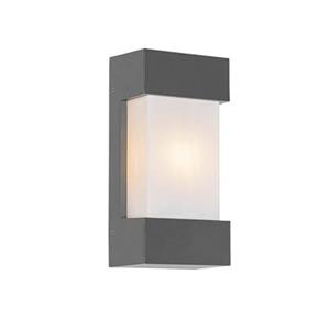 QAZQA Moderne buiten wandlamp donkergrijs IP44 - Tide