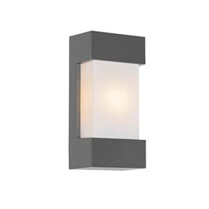 QAZQA Moderne buiten wandlamp donkergrijs IP44 - Tide