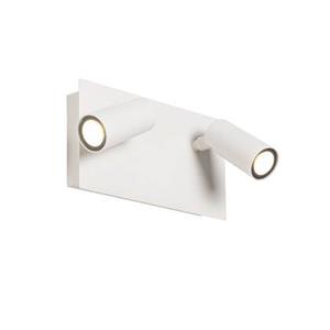Qazqa Moderne Buiten Wandlamp Wit Incl. Led 2-lichts Ip54 - Simon