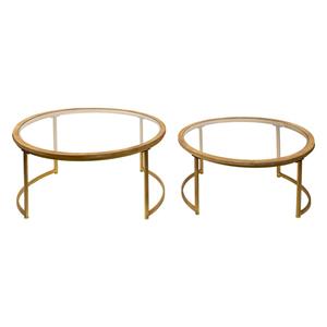 Clayre & Eef | Set van 2 salontafels Aldrik
