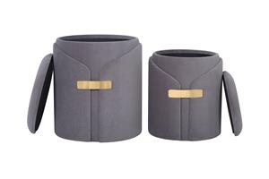 Kayoom Polsterhocker "Hocker Forcet 125" 2er-Set, mit Stauraum, dekorativ