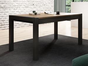 Mobistoxx Verlengbare eettafel ATIK 160>240 cm mat zwart/taurus eik