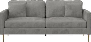 Cosmoliving By Cosmopolitan 3-Sitzer Highland, (1 St.), pflegeleichter Veloursbezug, Sitz und Rücken gepolstert, Sitzhöhe 46cm