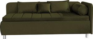 Ada Trendline Schlafsofa Kiana, Bettkasten, Liegefläche 90/200 cm oder 100/200 cm, 5 Zierkissen