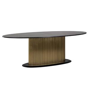 Richmond Interiors Richmond Ovale Eettafel Ironville Mangohout en marmer, 235 x 110cm - Bruin