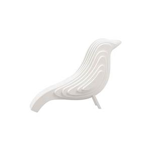 Present time  Statue Silouette Bird MDF small white