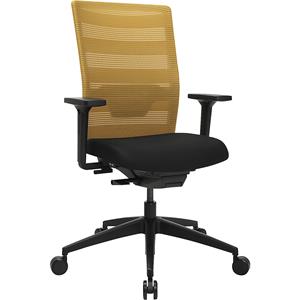 Topstar Bürostuhl AirWork, PA20OMPOCX9 schwarz, ockergelb, schwarz Stoff