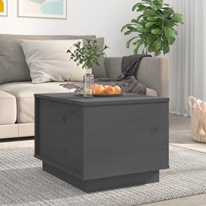 VidaXL Salontafel 40x50x35 cm massief grenenhout grijs