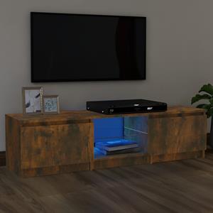 VidaXL TV-Schrank mit LED-Leuchten Räuchereiche 140x40x35,5 cm 