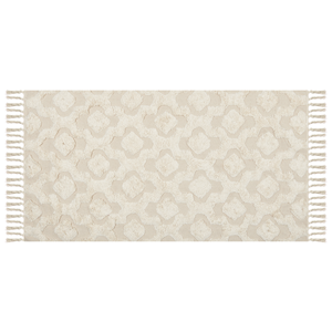 BELIANI Katoenen Vloerkleed beige 80 x 150 cm AKSARAY