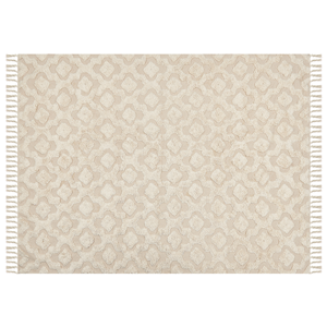 BELIANI Katoenen Vloerkleed beige 160 x 230 cm AKSARAY