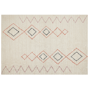 BELIANI Katoenen Vloerkleed beige 160 x 230 cm GUWAHATI